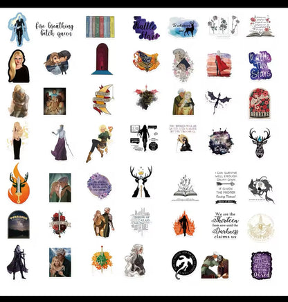 ACOTAR 5 PACK STICKERs - Cartoon