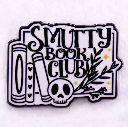 "Smutty Book Club" Lapel Pin - Brooch - Enamel Badge ****