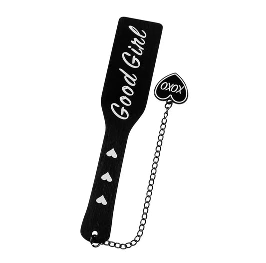 "Good Girl" Paddle with Heart charm on chain***