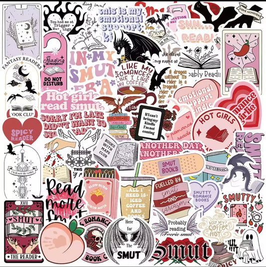 5 Random SMUT Book STICKERS