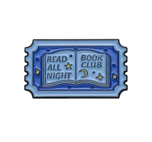 Read all night Book Club - Lapel Pin